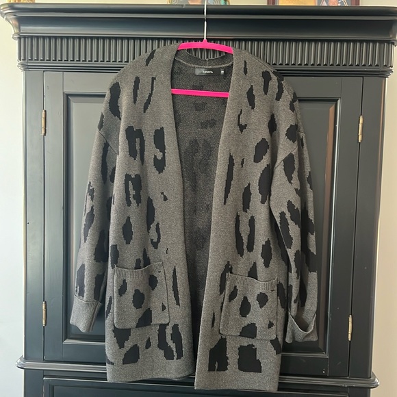 Animal print cardigan sweater - Picture 1 of 3